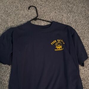 Navy Kids T-Shirt with Yellow Print